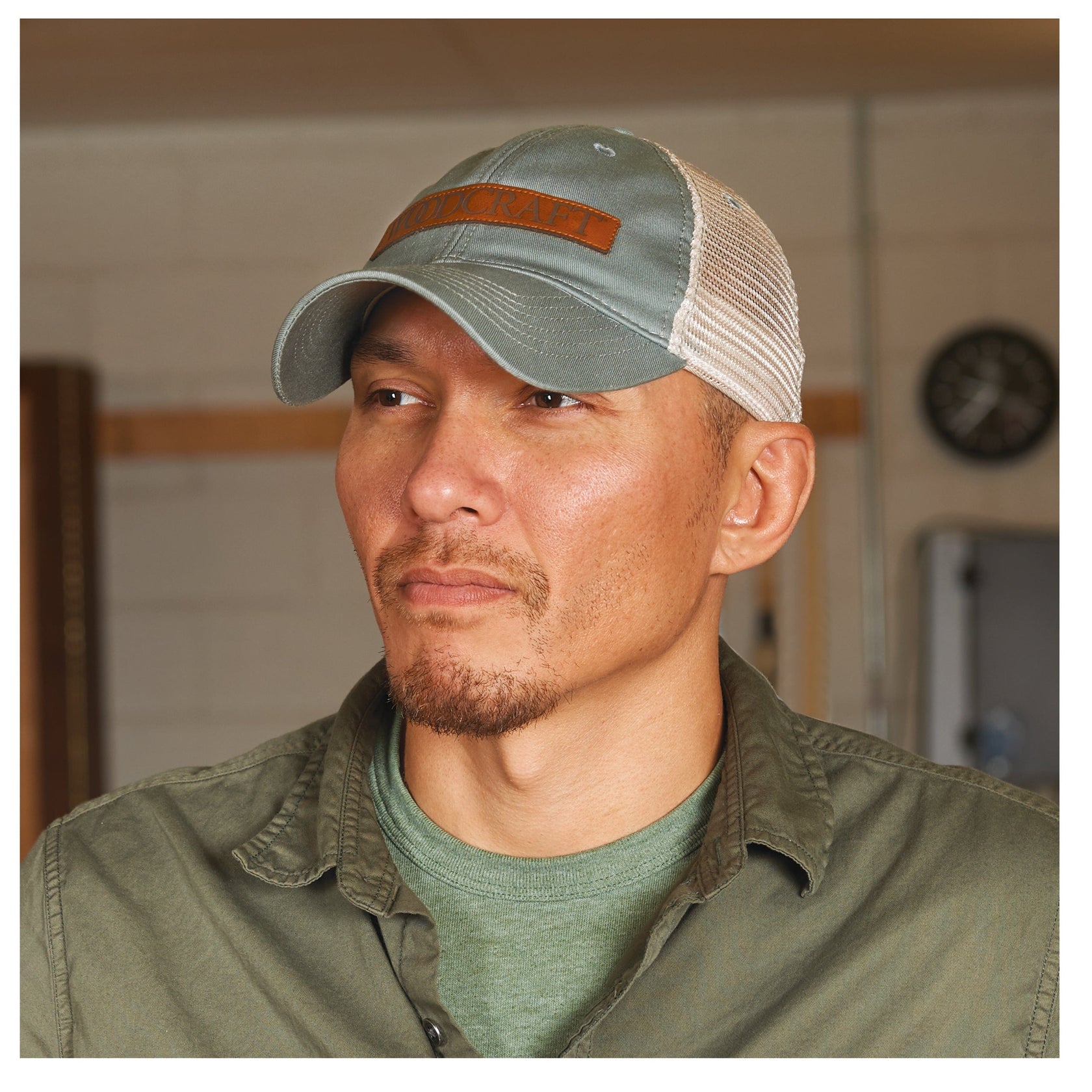 Woodcraft Leather Patch Hat Woodcraft