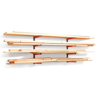 4-Level Lumber Storage Rack - Orange & Gray alt 0