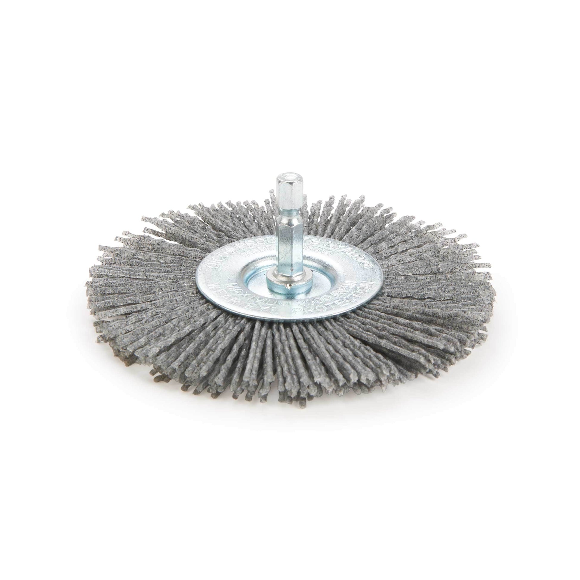 4" Nyalox Wheel Brush 80Grit (Gray) alt 1