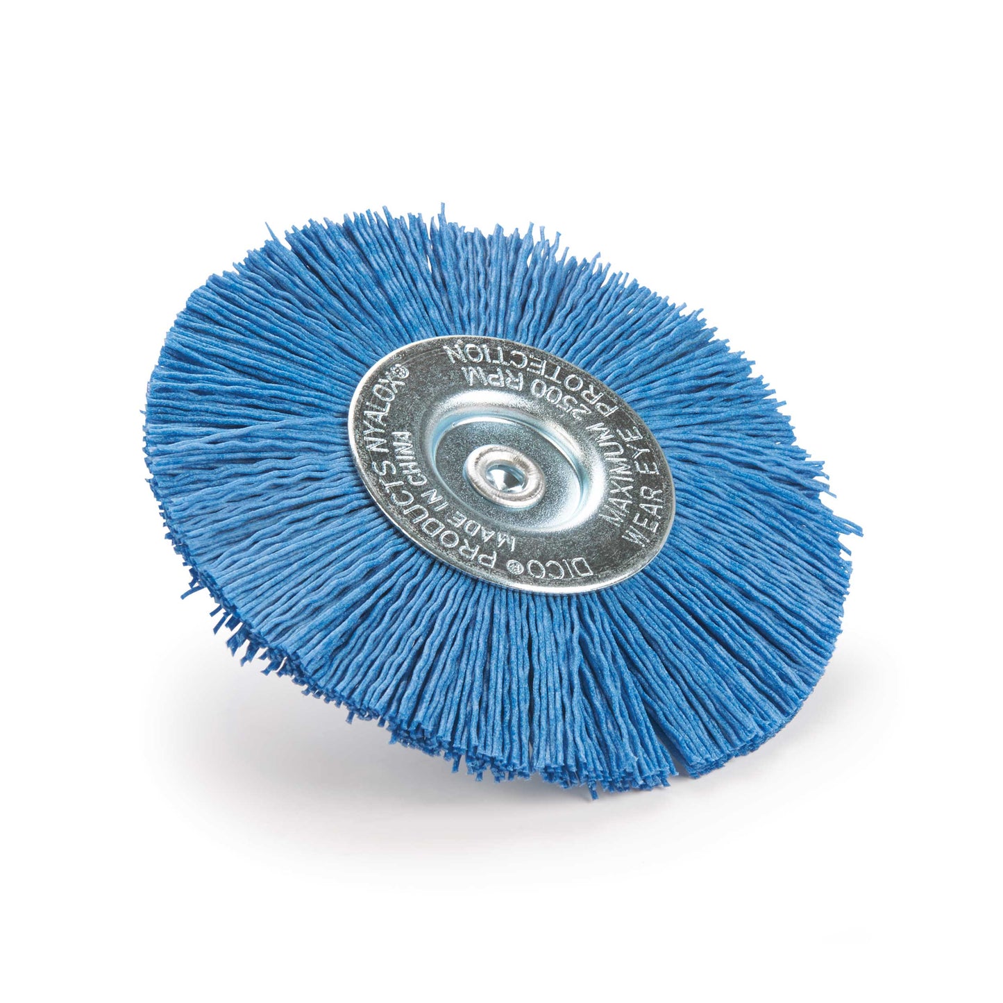 4" Nyalox Wheel Brush 240Grit (Blue) alt 0