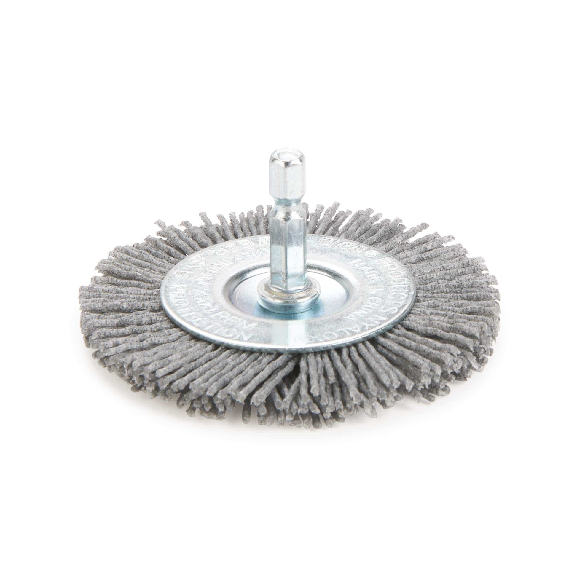 3" Nyalox Wheel Brush 80Grit (Gray) alt 1