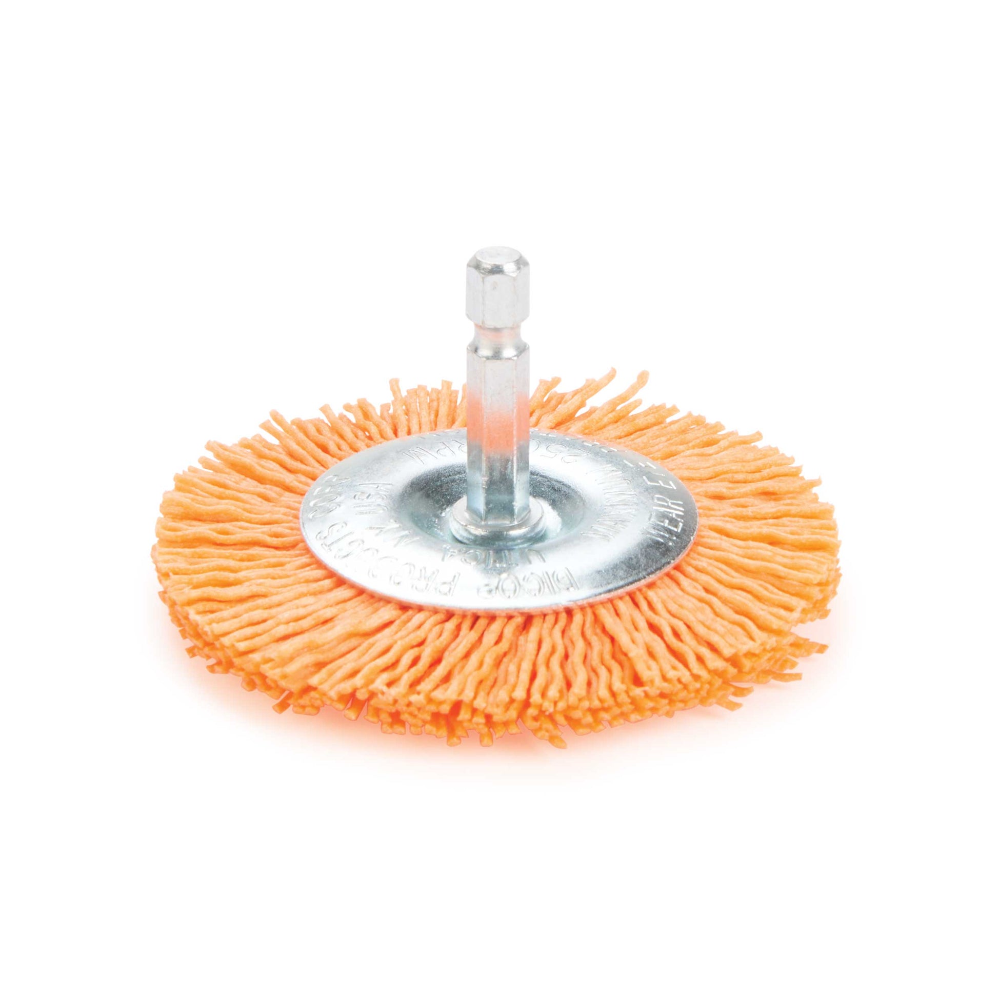 3" Nyalox Wheel Brush 120Grit (Orange) alt 1