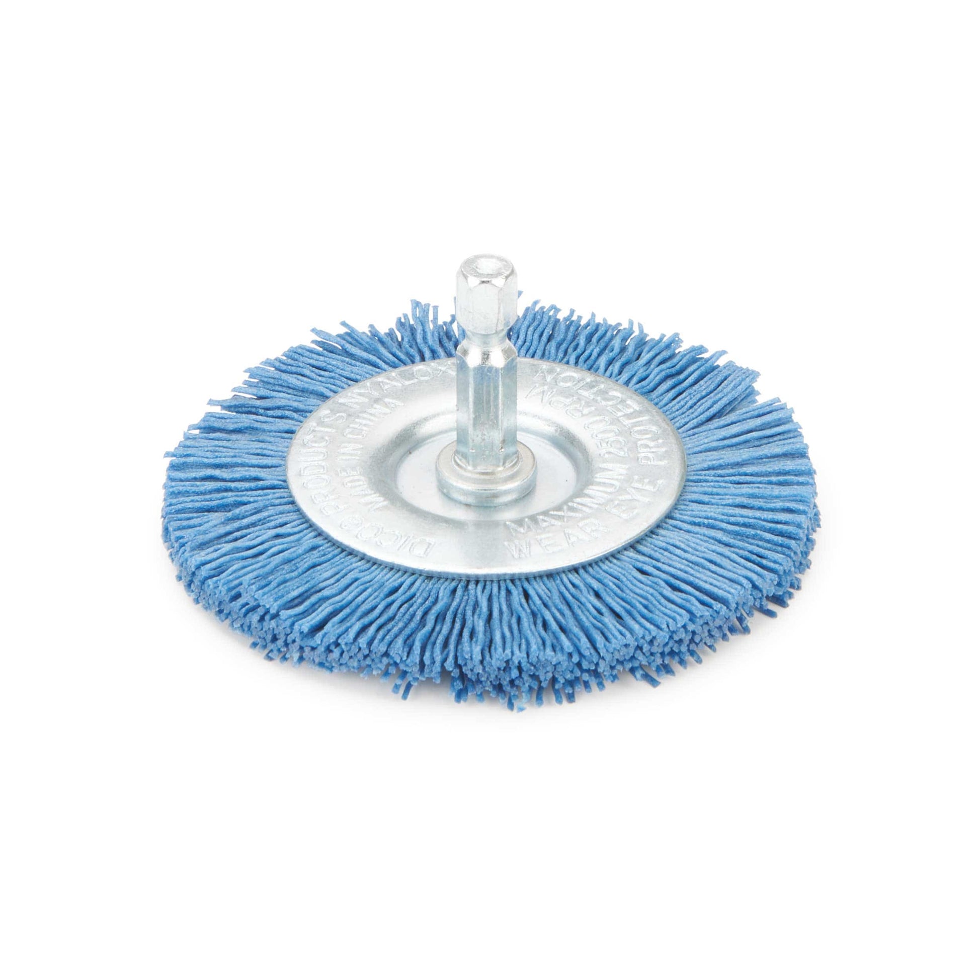 3" Nyalox Wheel Brush 240Grit (Blue) alt 1