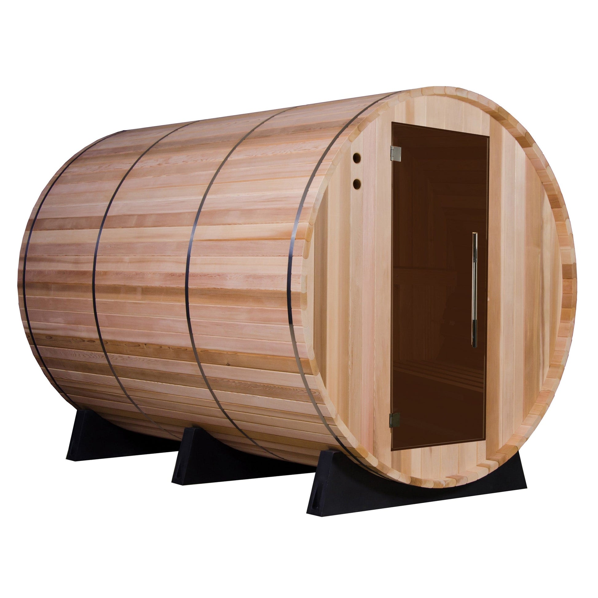 Princeton Electric Barrel Sauna in Clear Cedar alt 0
