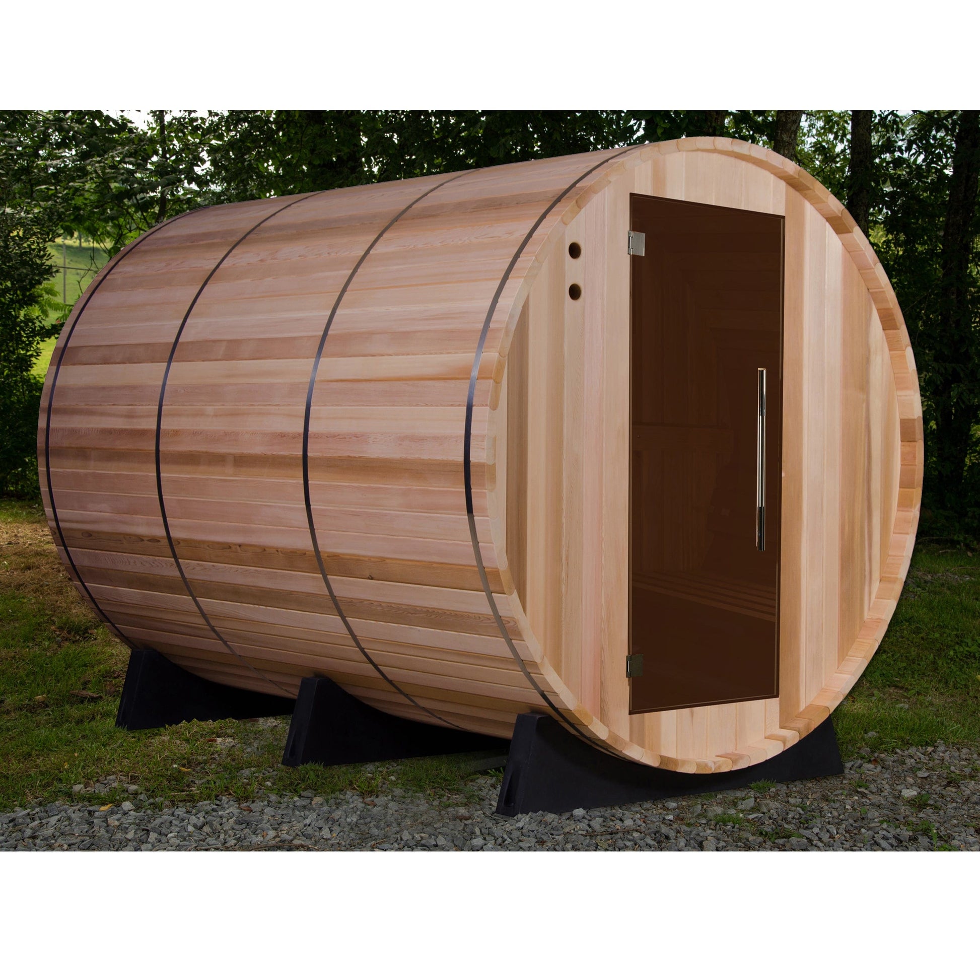 Princeton Electric Barrel Sauna in Clear Cedar alt 0