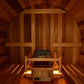 Watoga Electric Barrel Sauna in Clear Cedar alt 0