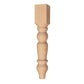Country Bench Leg Red Oak alt 0