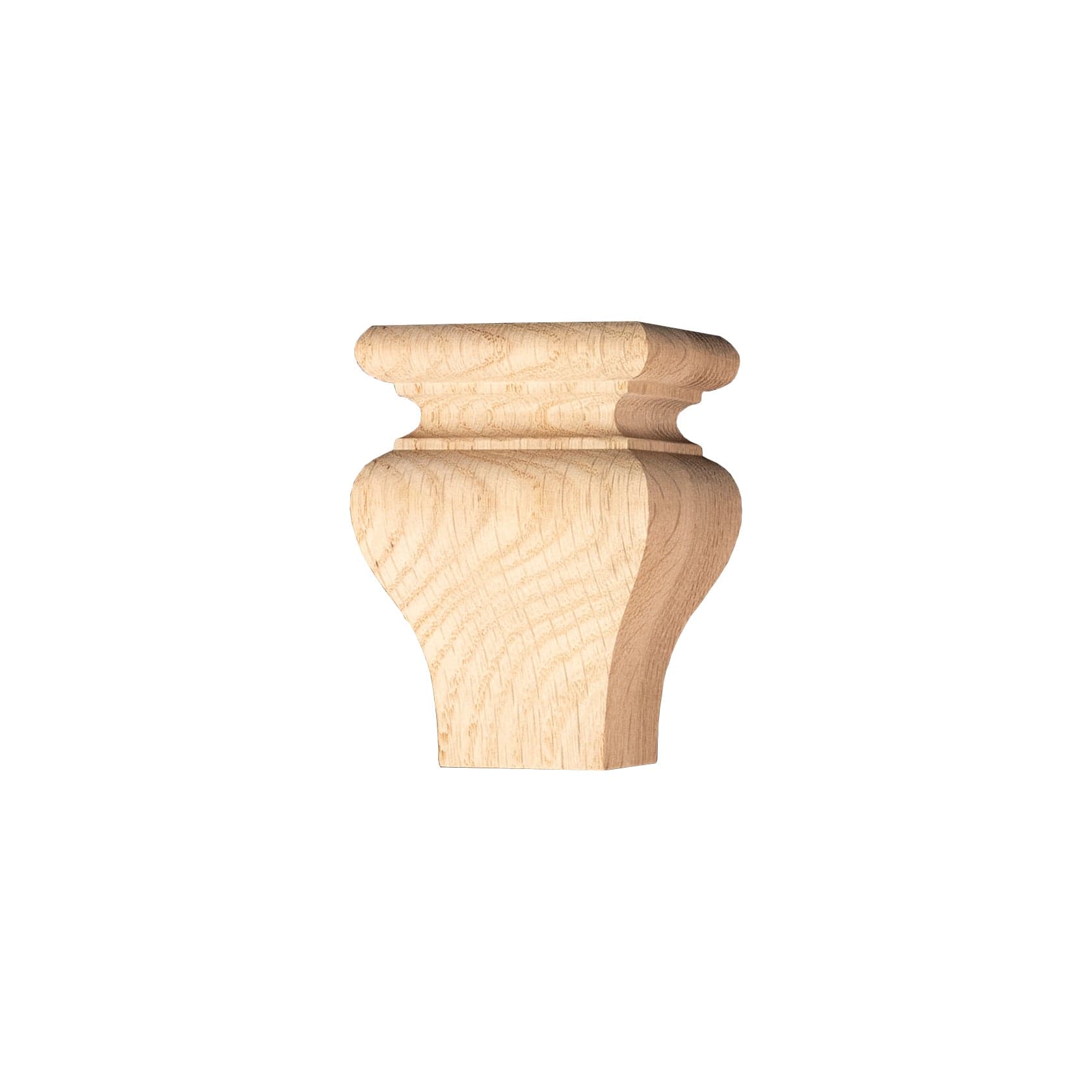Square Tulip Furniture Foot Red Oak alt 0