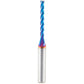 46292-K Spiral 2D/3D Carving 0.10 Deg Tapered Angle Flat Bottom Up-Cut 4 Flute Router Bit 1/8"D 1-1/32"CH 1/4"SH 2-1/2"O alt 10