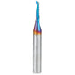 51411-K Spiral O Single Flute Plastic Cutting Up-Cut Mirror Finish CNC Router Bit 1/8"D 1/2"CH 1/4"SH 2"OL alt 0