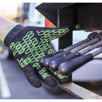 Grasper Gloves, Black/Green, Medium alt 0