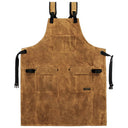 5-Pocket Deluxe Utility Apron - 16 oz Waxed Canvas - 33" Length