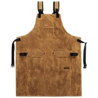 5-Pocket Deluxe Utility Apron - 16 oz Waxed Canvas - 33" Length