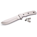 Modified Fixed Blade Trailing Point Skinner Knife for Hunting and Fishing - 9-1/8" - Unfinished Kit alt 0