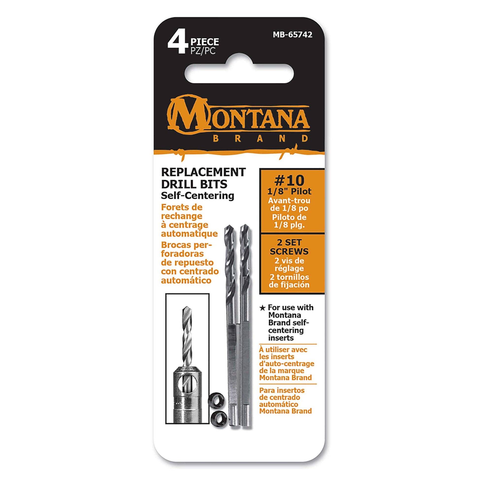 2pc 1/8in Self-Center Pilot Drills alt 0