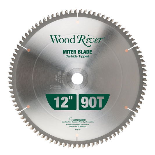 WoodRiver 12" 90T Miter Blade alt 0