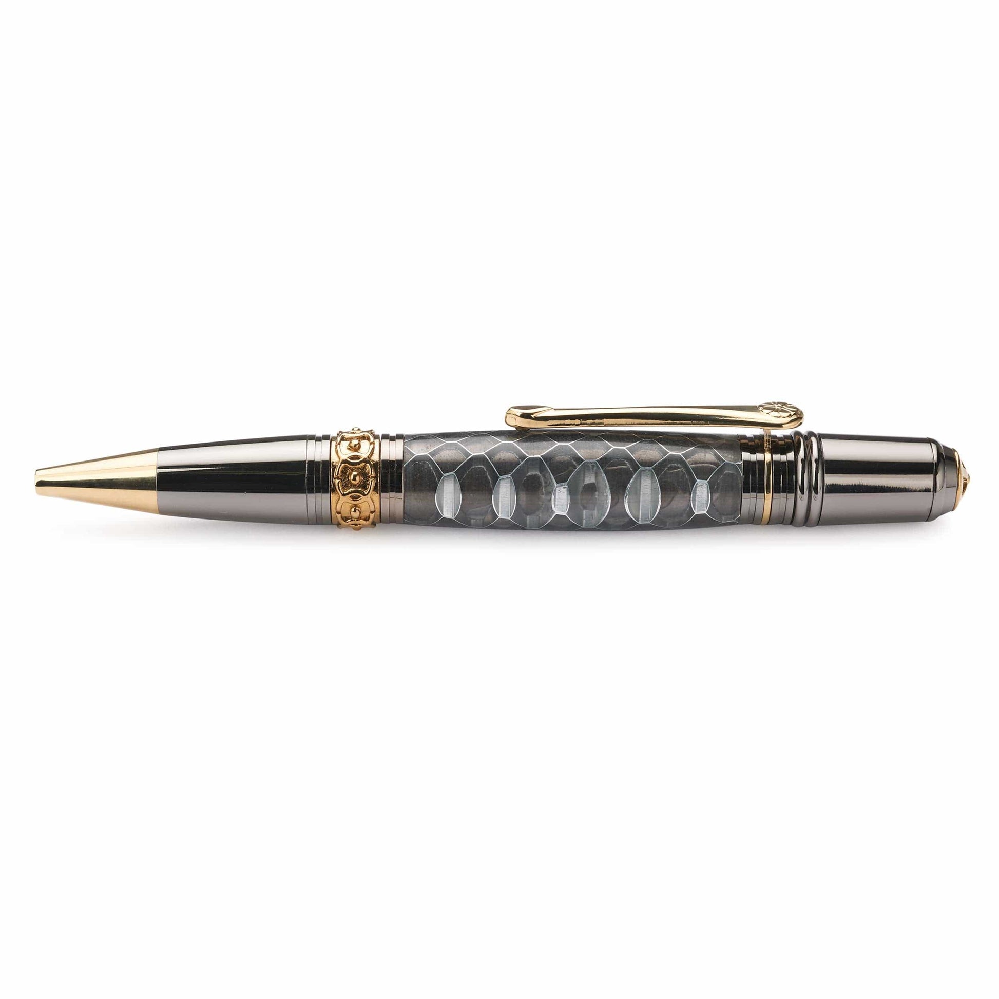 Acrylic Honeycomb Pen Blank Black alt 1