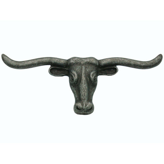 Longhorn Pull, Pewter Oxide alt 0