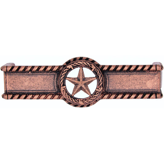 Star with Barbed Wire Pull, Copper Oxide alt 0
