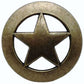 Sheriff Star Knob, Brass Oxide alt 0