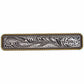 Small Engraved Flower Pull, Old Silver/Gold alt 0
