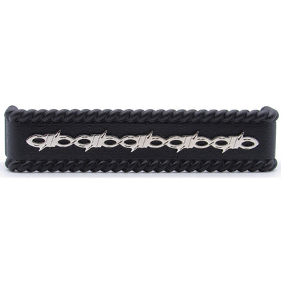 Barbed Wire with Roped Edge Pull, Matte Black/Nickel Combo alt 0