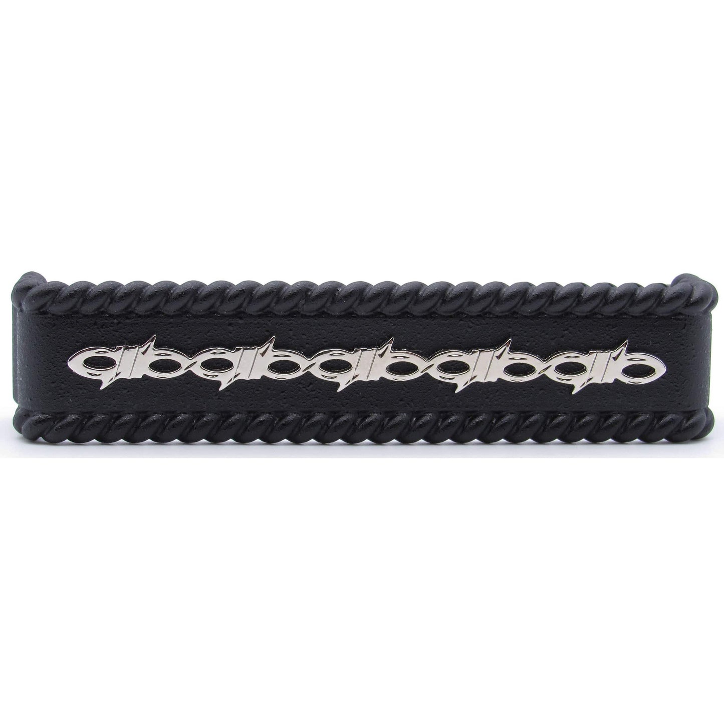 Barbed Wire with Roped Edge Pull, Matte Black/Nickel Combo alt 0