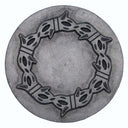 Round Knob with Barbed Wire, Pewter Oxide alt 0