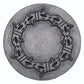 Round Knob with Barbed Wire, Pewter Oxide alt 0