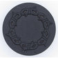 Round Knob with Barbed Wire, Matte Black alt 0