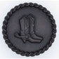Cowboy Boots with Roped Edge Round Knob, Oil Rubbed Bronze alt 0