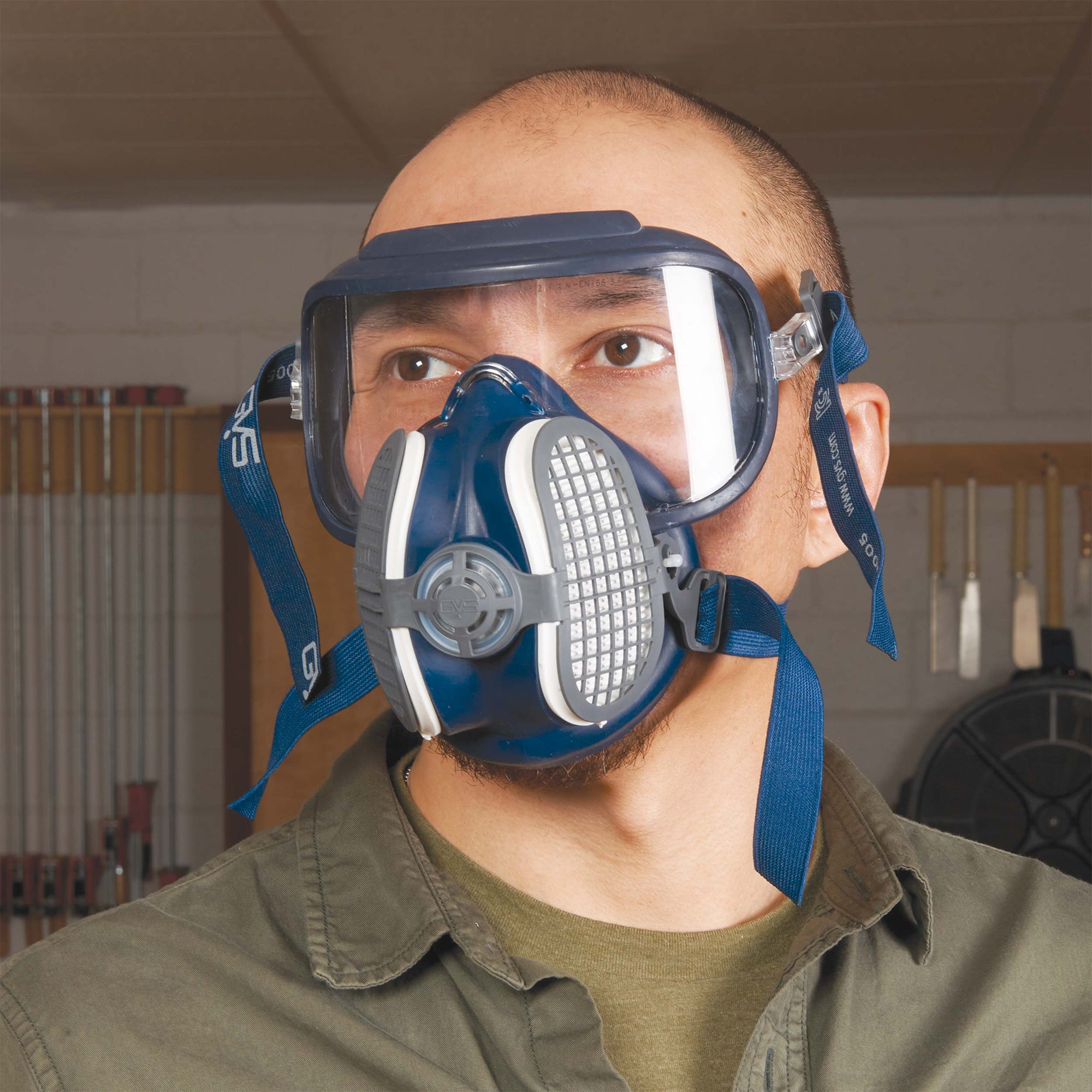 GVS Integra Respiratory and Optical Safety Mask with P100 Filters - Small/Medium alt 0