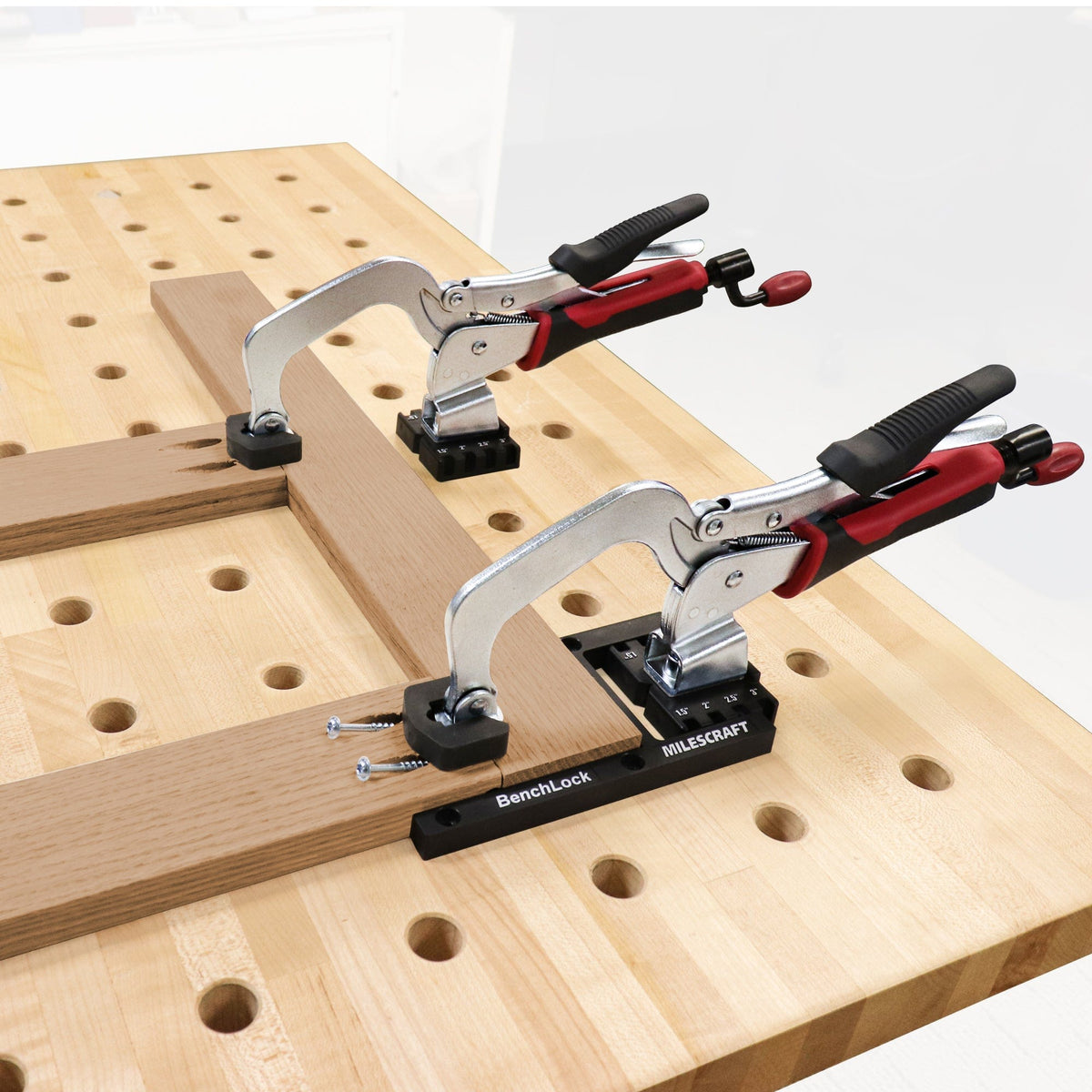 Bench Locking Clips Milescraft - BenchLock Workbench Clamp Securing Kit | Woodcraft