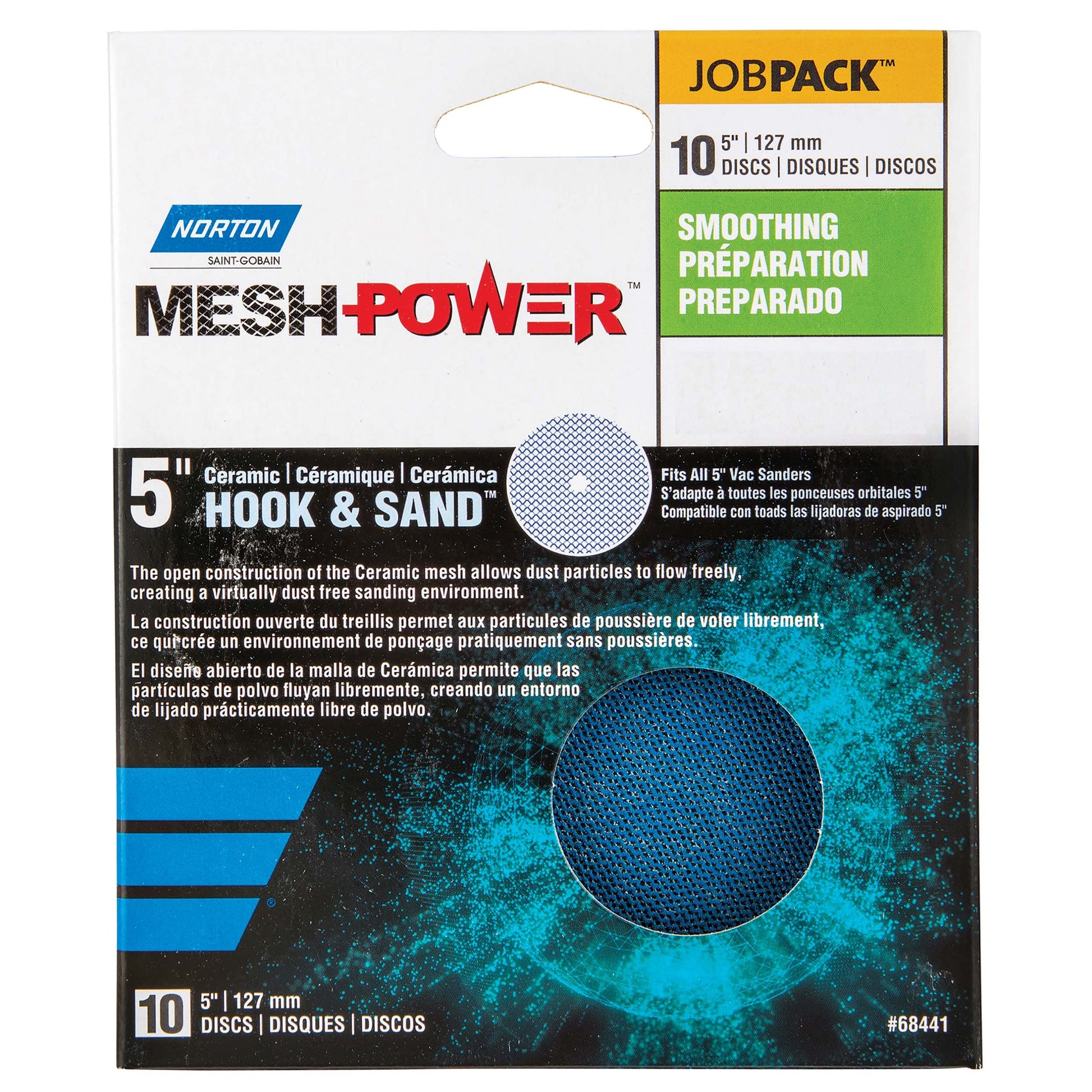 5" MeshPower Ceramic Disc 120G (10pk) alt 1