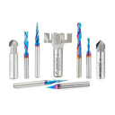 9-piece Spektra CNC Bit Set for Axiom AutoRouter by Amana Tool alt 0