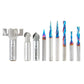 9-piece Spektra CNC Bit Set for Axiom AutoRouter by Amana Tool alt 0