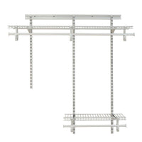 ShelfTrack Adjustable Closet Organizer 2' - 4' W, White alt 0