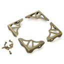Decorative Box Corners - Antique Brass Plated - 4 Piece alt 0