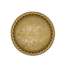 Engraved Flower Knob, Lux Gold alt 0