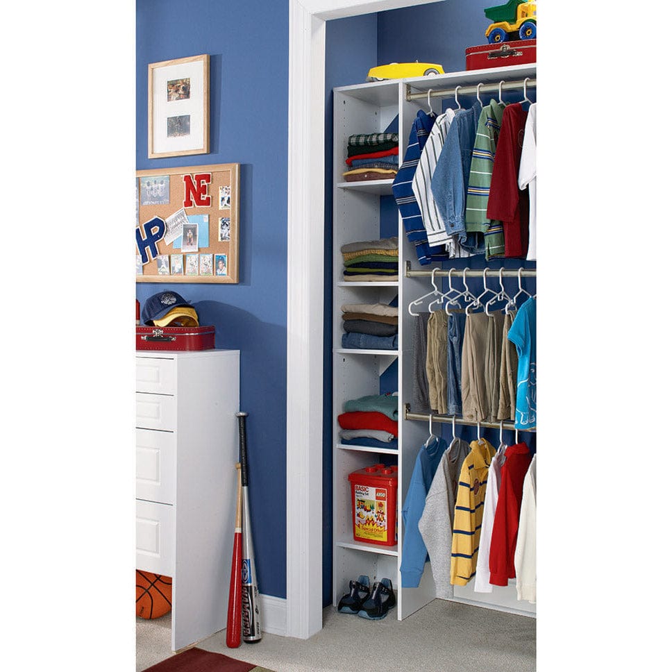 SuiteSymphony 12" W Starter Closet Tower Kit, Pure White alt 0