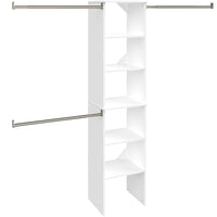 SuiteSymphony 16" W Starter Closet Tower Kit, Pure White alt 0