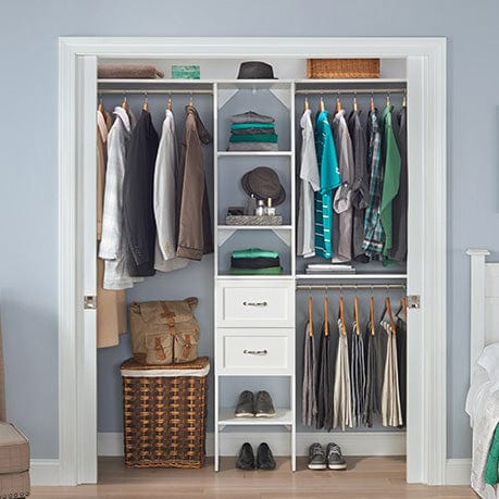 SuiteSymphony 16" W Starter Closet Tower Kit, Pure White alt 0