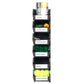 5-3/8" L x 4-1/8" W x 3" H Brown Stacking, Hanging, Interlocking Polypropylene Bins, 6 CT alt 0