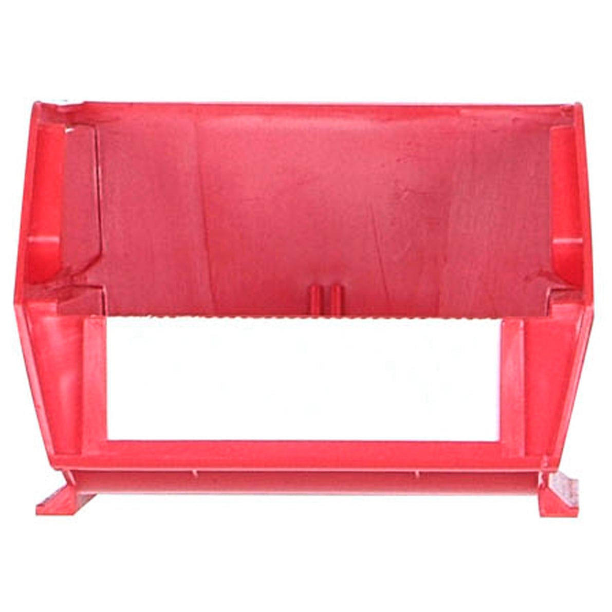 5-3/8" L x 4-1/8" W x 3" H Red Stacking, Hanging, Interlocking Polypropylene Bins, 6 CT alt 0