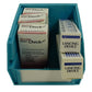 5-3/8" L x 4-1/8" W x 3" H Teal Stacking, Hanging, Interlocking Polypropylene Bins, 10 CT alt 0