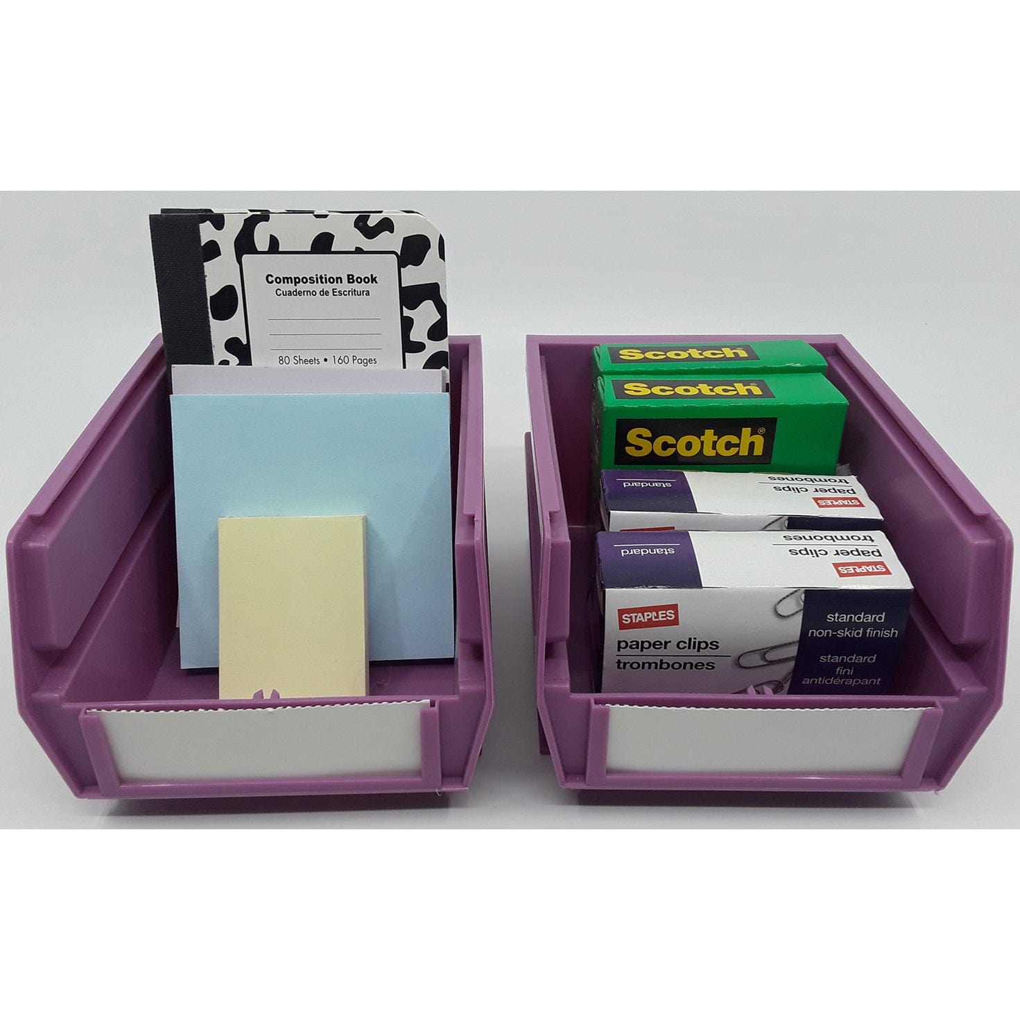 5-3/8" L x 4-1/8" W x 3" H Orchid Stacking, Hanging, Interlocking Polypropylene Bins, 10 CT alt 0