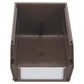 7-3/8" L x 4-1/8" W x 3" H Brown Stacking, Hanging, Interlocking Polypropylene Bins, 6 CT alt 0
