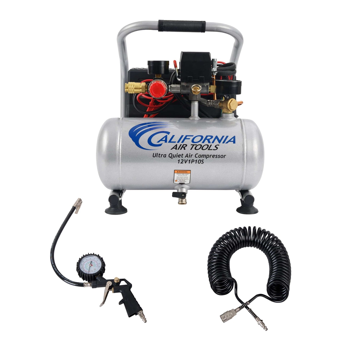 12V 1 Gallon Steel Tank Portable Air Compressor alt 0