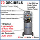 2HP 10 Gallon Oil-Free Aluminum Tank Air Compressor with Auto Drain Valve