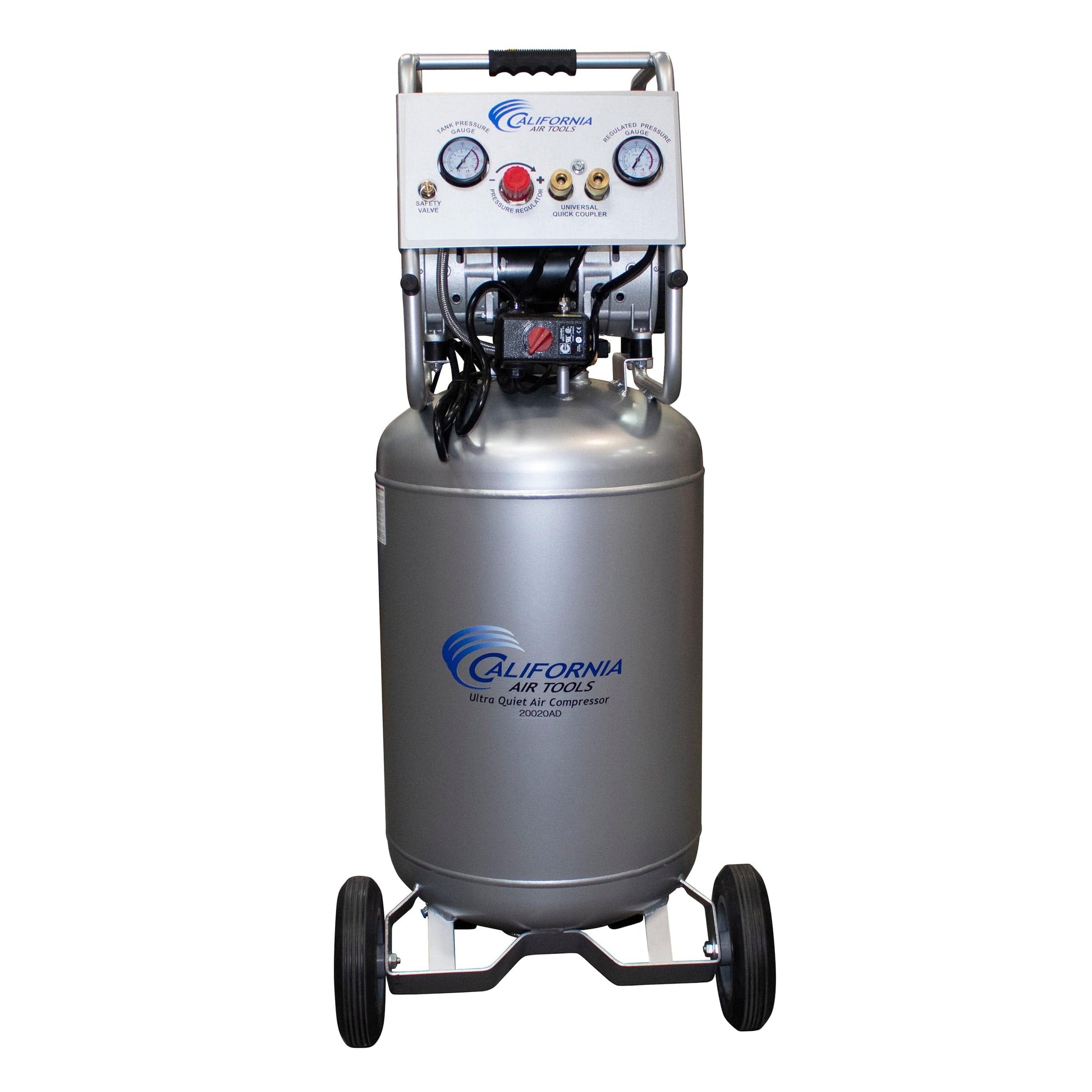2HP 220V 20 Gallon Oil-Free Steel Tank Air Compressor with Auto Drain Valve alt 0